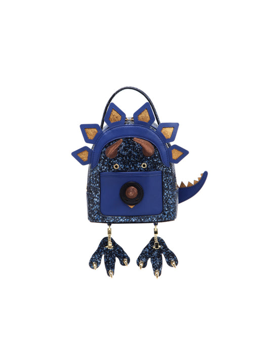 Little Mons Jacquard with Leather Backpack