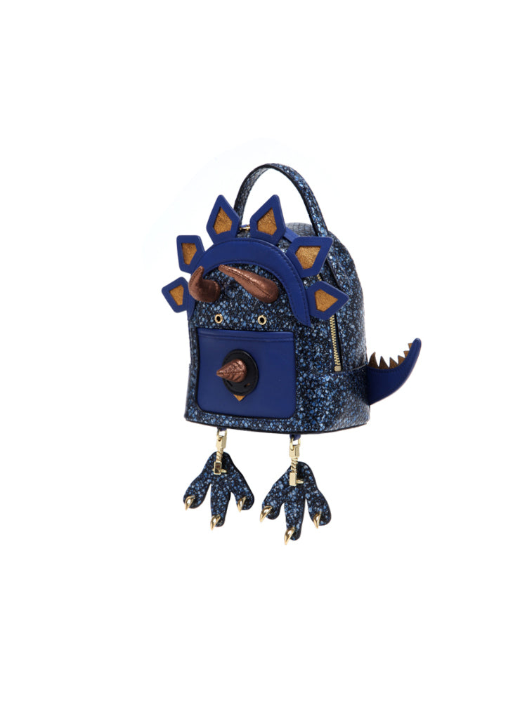 Little Mons Jacquard with Leather Backpack