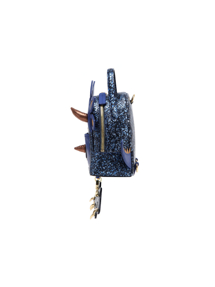 Little Mons Jacquard with Leather Backpack