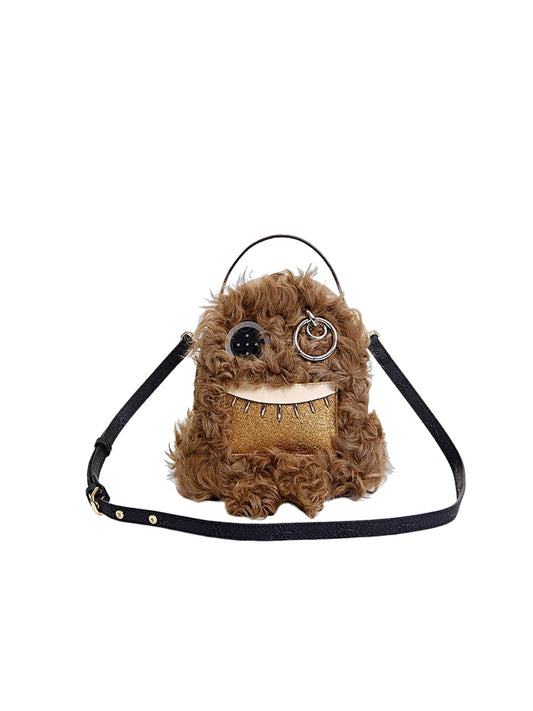 Little Mons Jacquard with Leather Backpack
