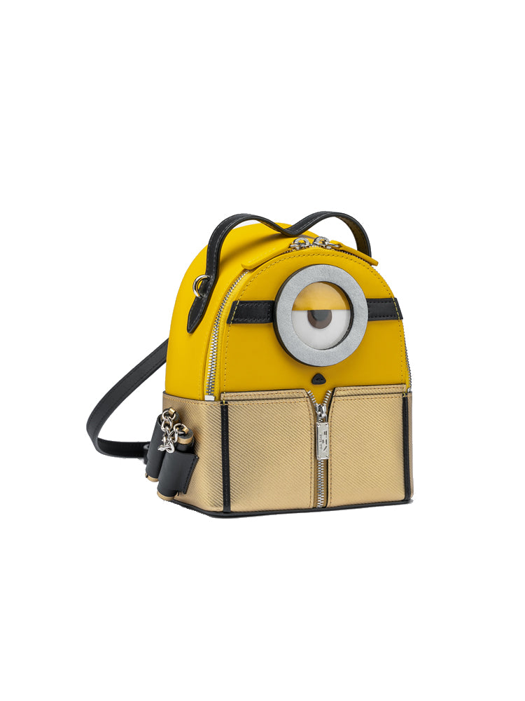 Minions Jacquard with Leather Backpack