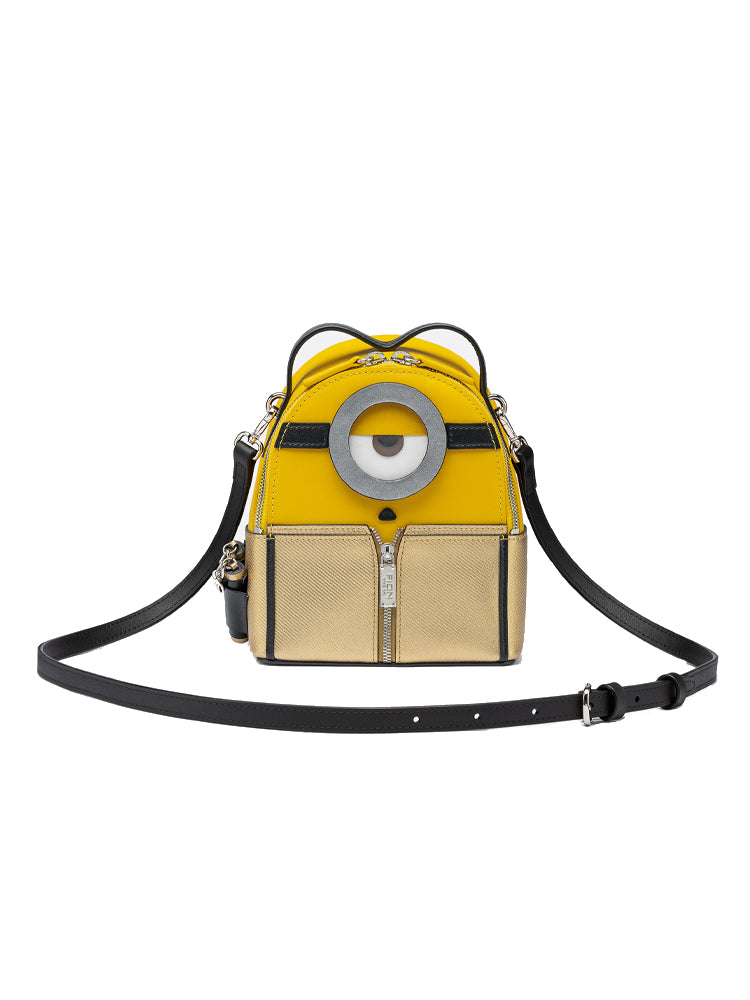 Minions Jacquard with Leather Backpack