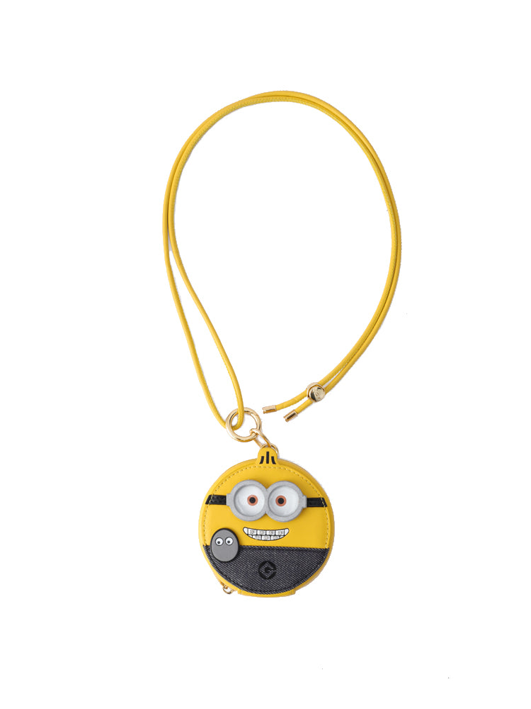 Minions Leather Nano Crossbody & Shoulder Handbag - Smile