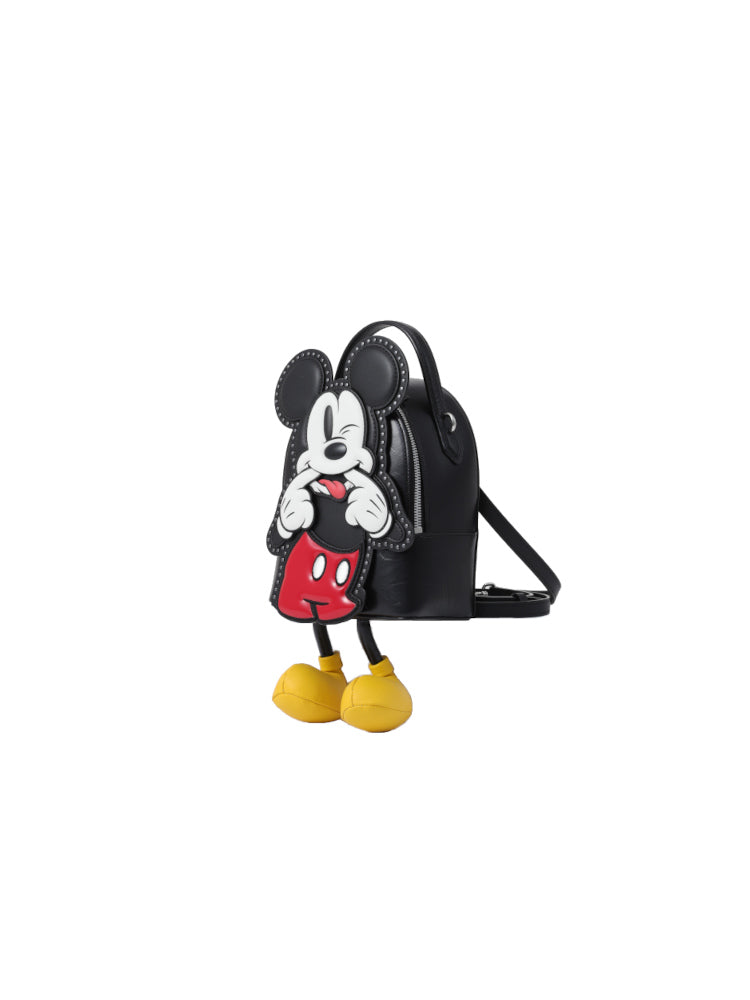 (2nd Batch Preorder) Mickey Mouse Cow Leather Backpack