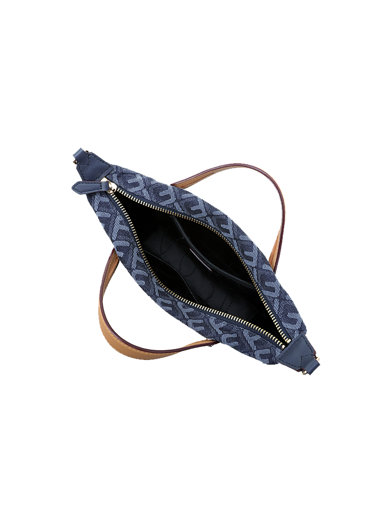 FION Palace Jacquard with Leather Mini Bag