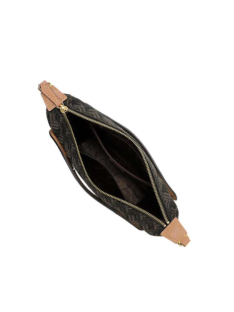 FION Palace Jacquard with Leather Mini Bag