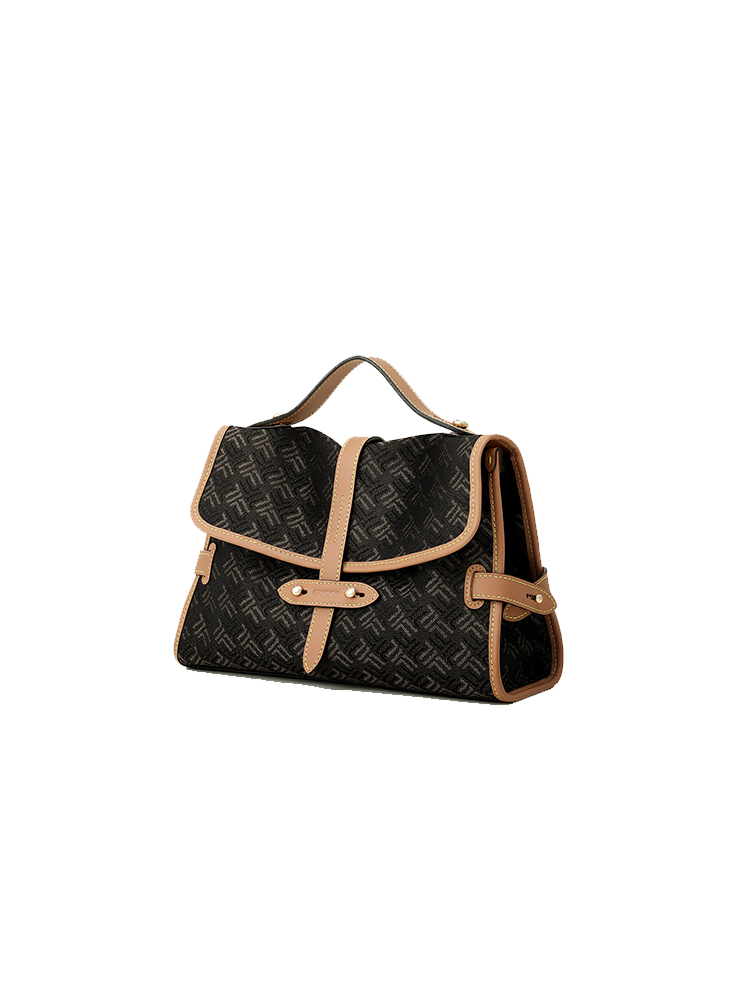 FION Y Island Jacquard with Leather Crossbody & Shoulder Bag