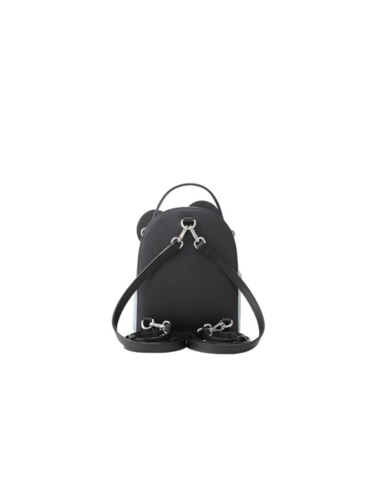 Minnie Mouse Denim with Leather Backpack