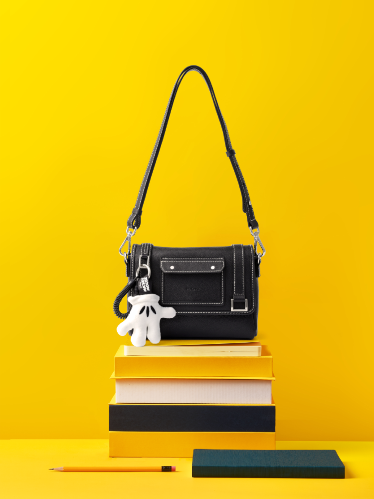 Mickey Mouse Palm Leather Crossbody and Shoulder Bag