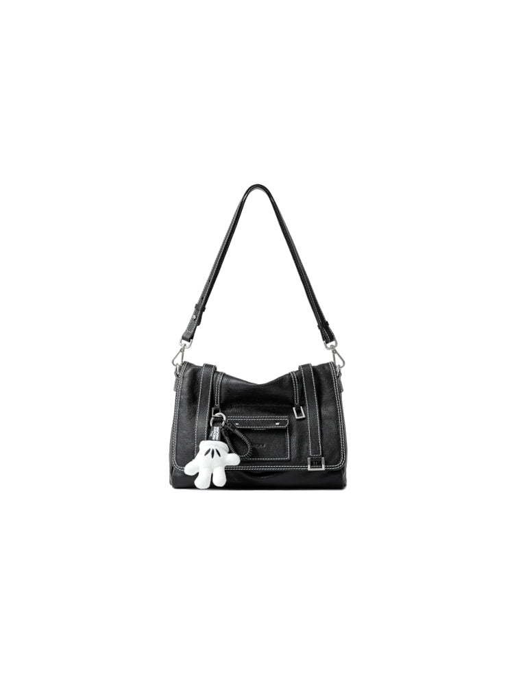 Mickey Mouse Palm Leather Large Crossbody and Shoulder Bag