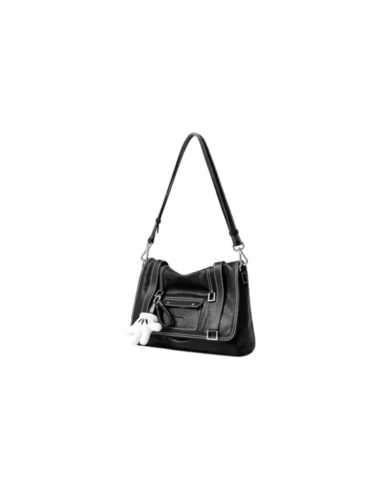 Mickey Mouse Palm Leather Large Crossbody and Shoulder Bag