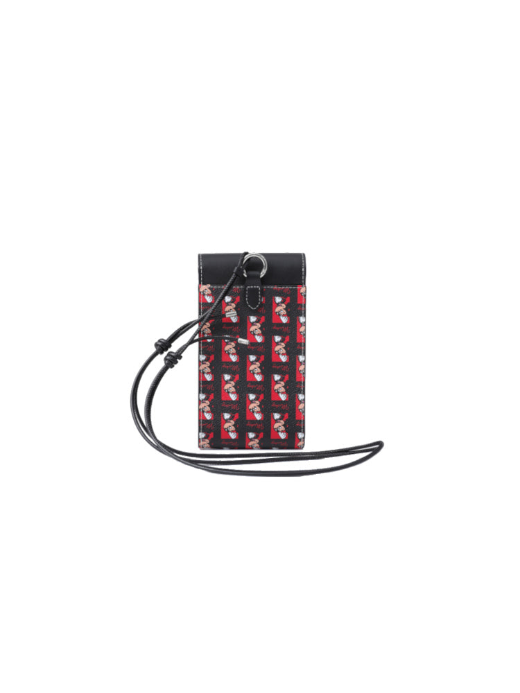 Mickey Mouse PVC with Leather Mobile Phone Bag