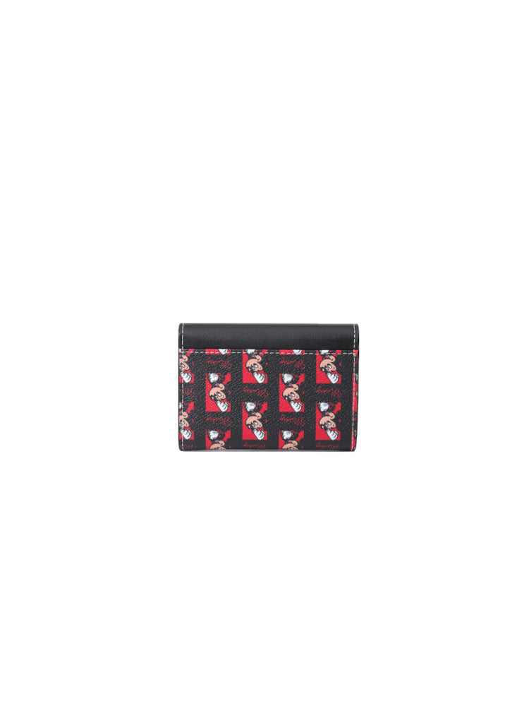 Mickey Mosue PVC with Leather Short Wallet