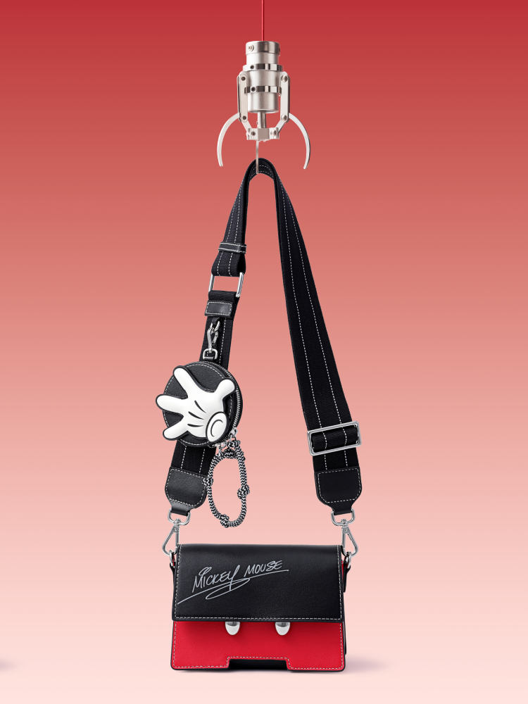 Mickey Mouse Red Trousers Leather Crossbody and Shoulder Bag