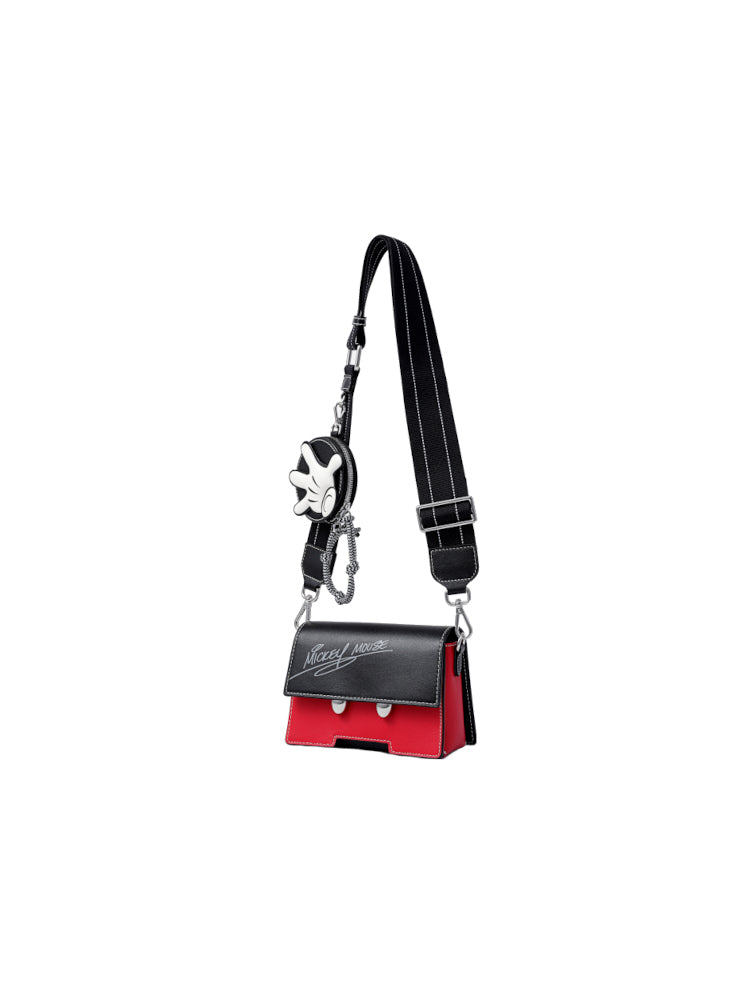 Mickey Mouse Red Trousers Leather Crossbody and Shoulder Bag