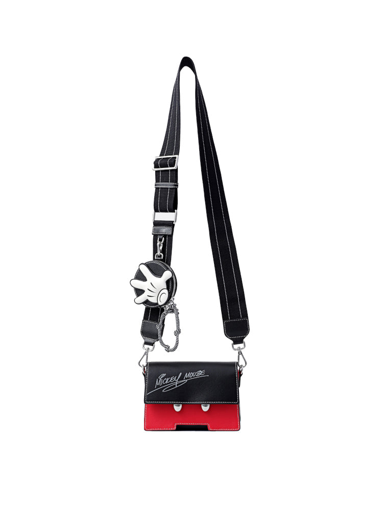 Mickey Mouse Red Trousers Leather Crossbody and Shoulder Bag