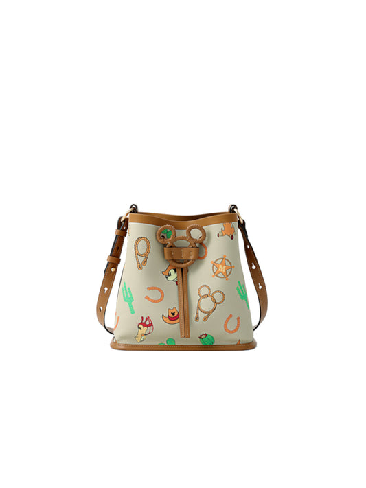 Mickey Mouse Monogram PVC with Leather Hobo Bag