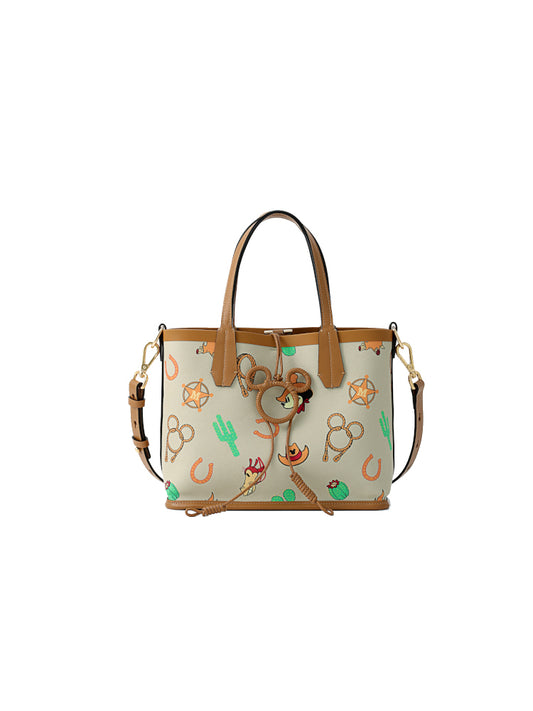 Mickey Mouse Monogram PVC with Leather Mini Tote Bag