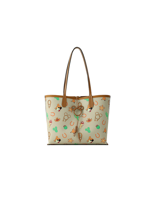 Mickey Mouse Monogram PVC with Leather Tote Bag