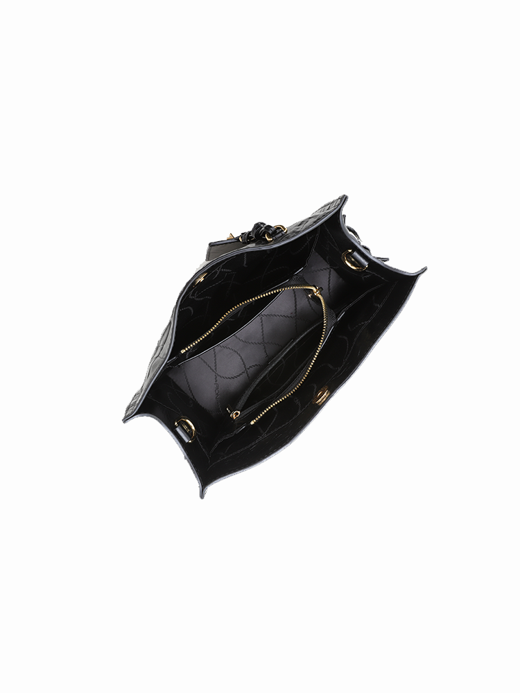 FION Bonbon Medium Leather Tote Bag