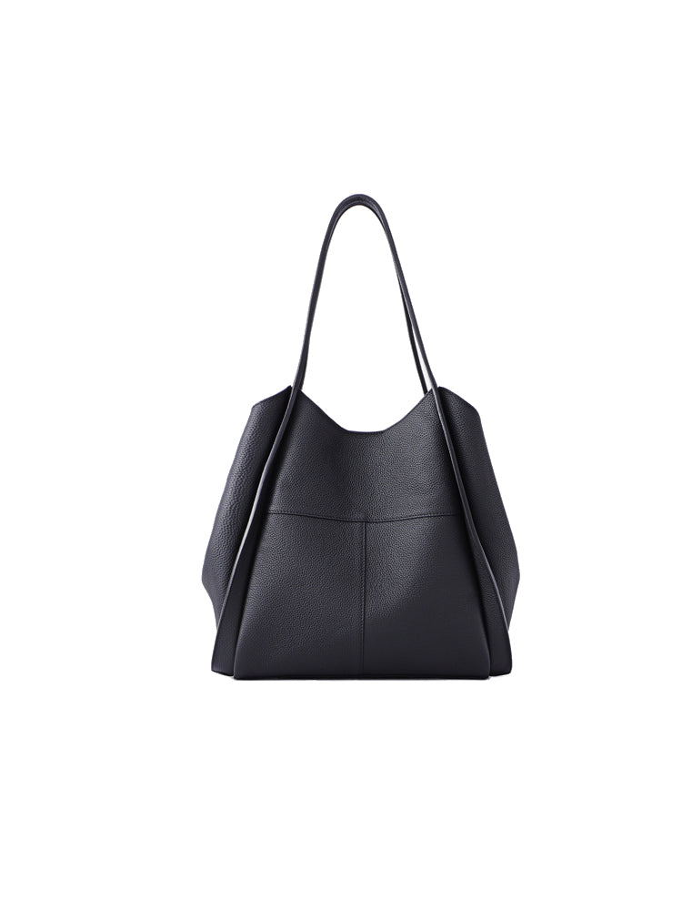 Basket Jacquard with Leather Tote Bag