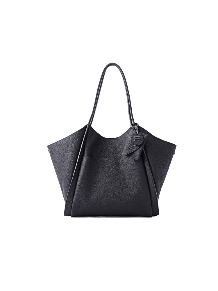 Basket Jacquard with Leather Tote Bag