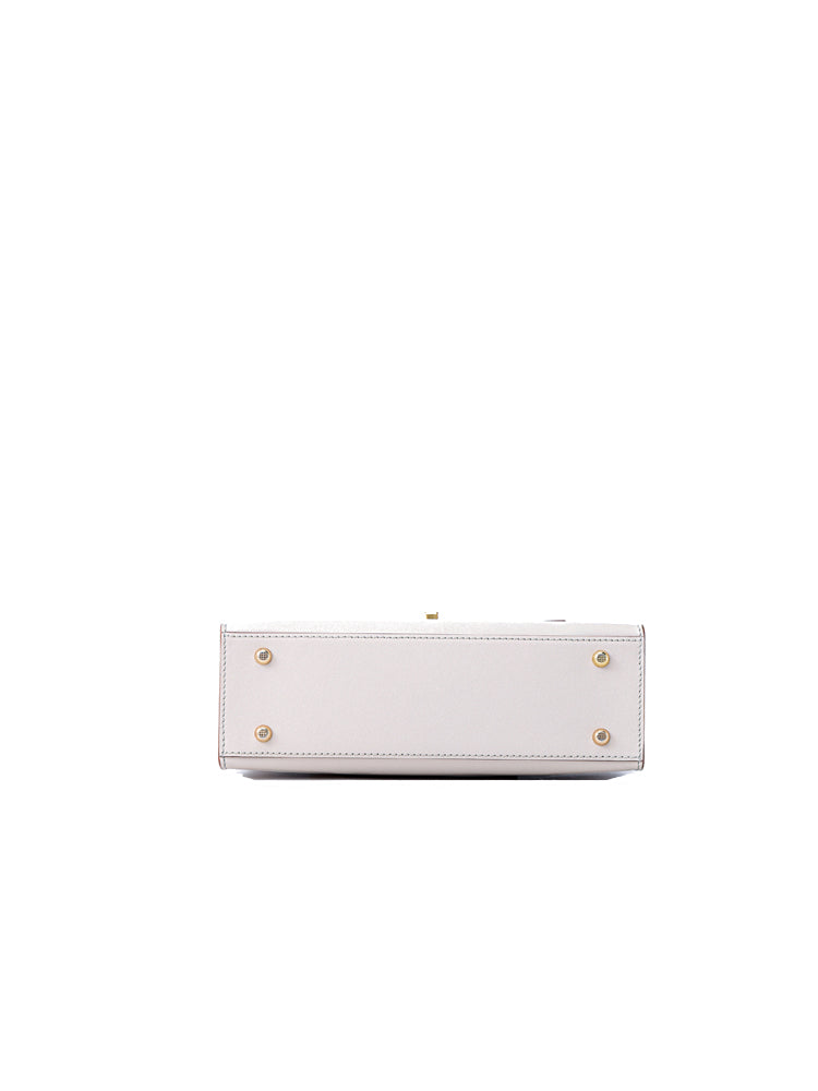 Stars Leather Top Handle Bag