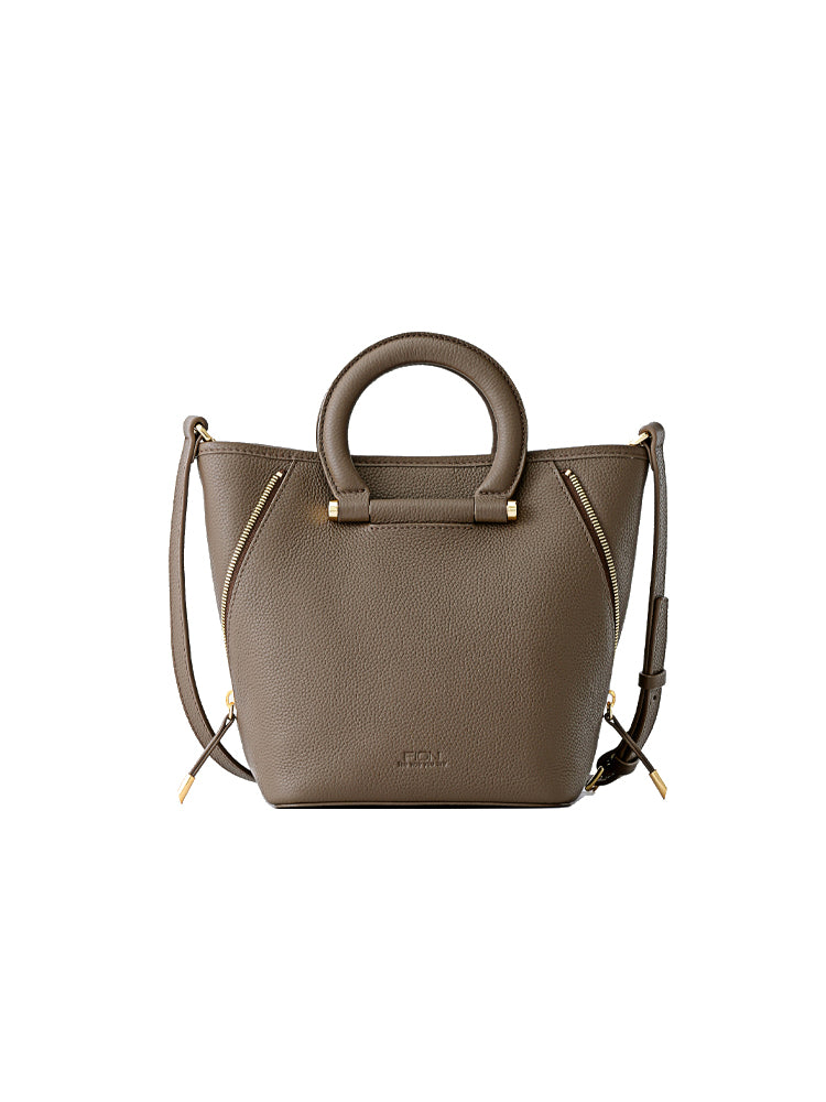 Day Light Leather Top Handle Bag