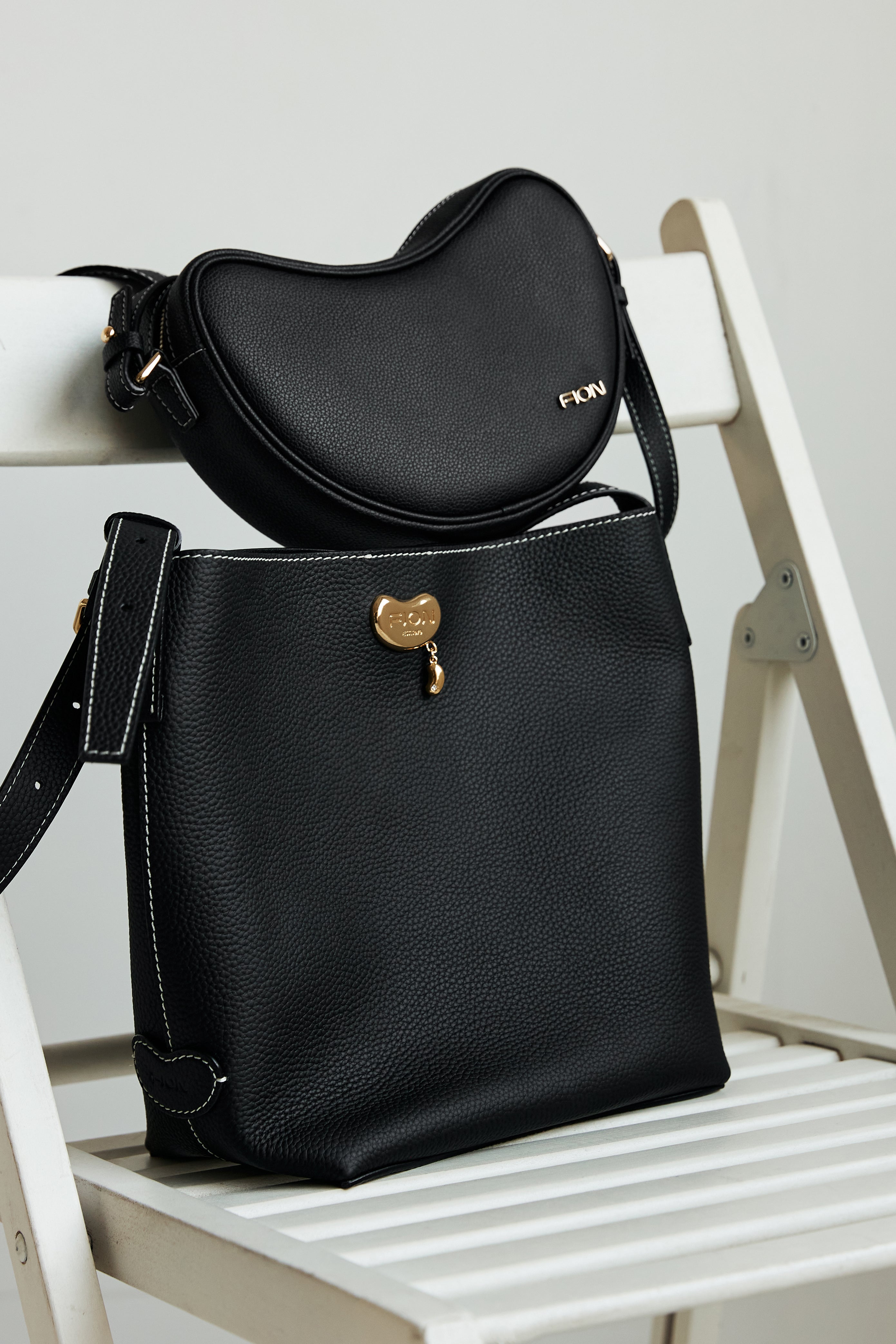 Love Sick Leather Medium Bucket Bag