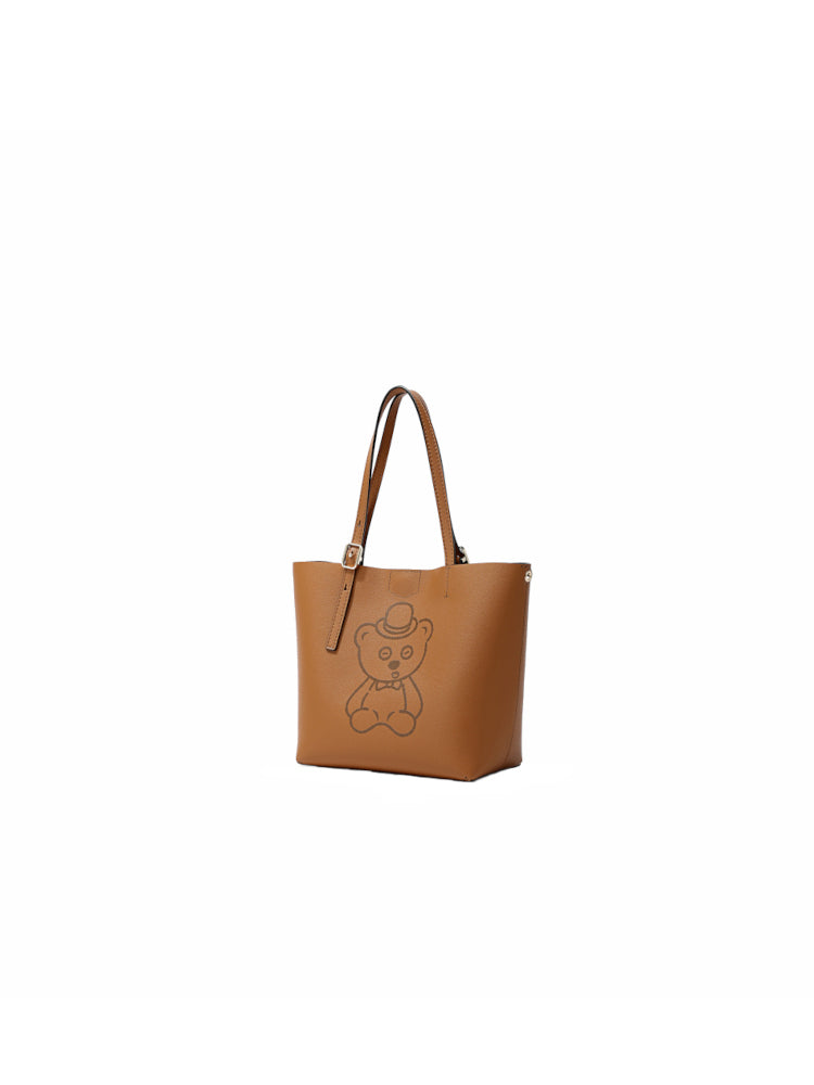 Minions Tim Leather Tote Bag
