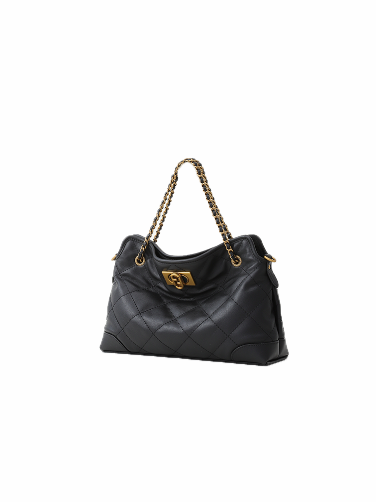 FION Vitrail Large Leather Chain Shoulder Bag