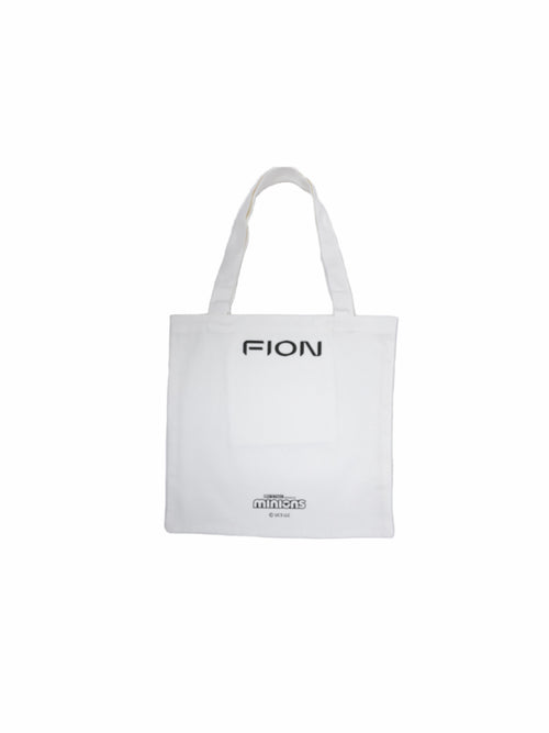 Minions White Canvas Shopping Bag