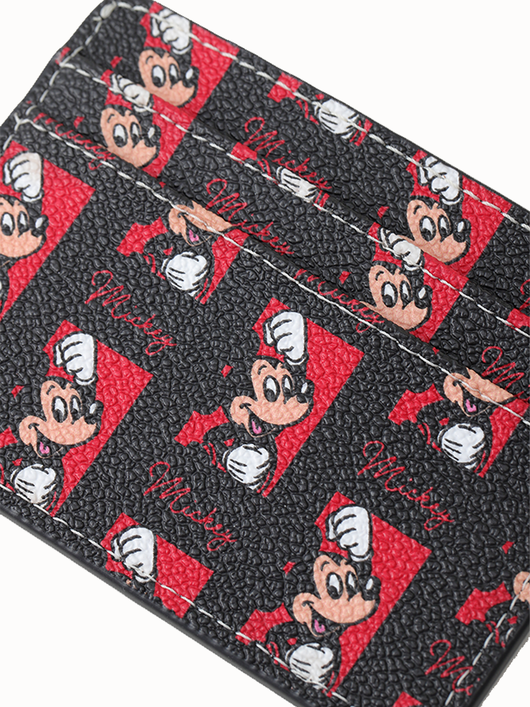 Mickey Mouse PVC with Leather Card Holder