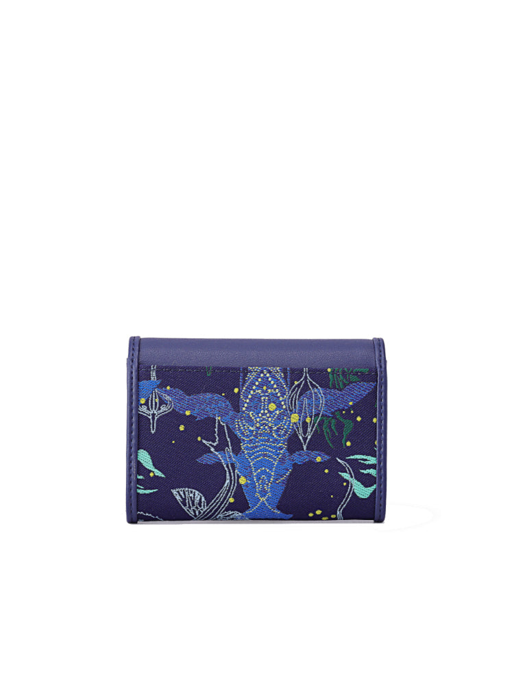 Avatar Jacquard with Leather Card Holder