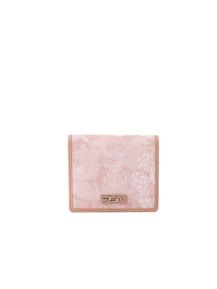 Fion Wallets Heartbeat Jacquard with Leather Short Wallet – FION ASIA