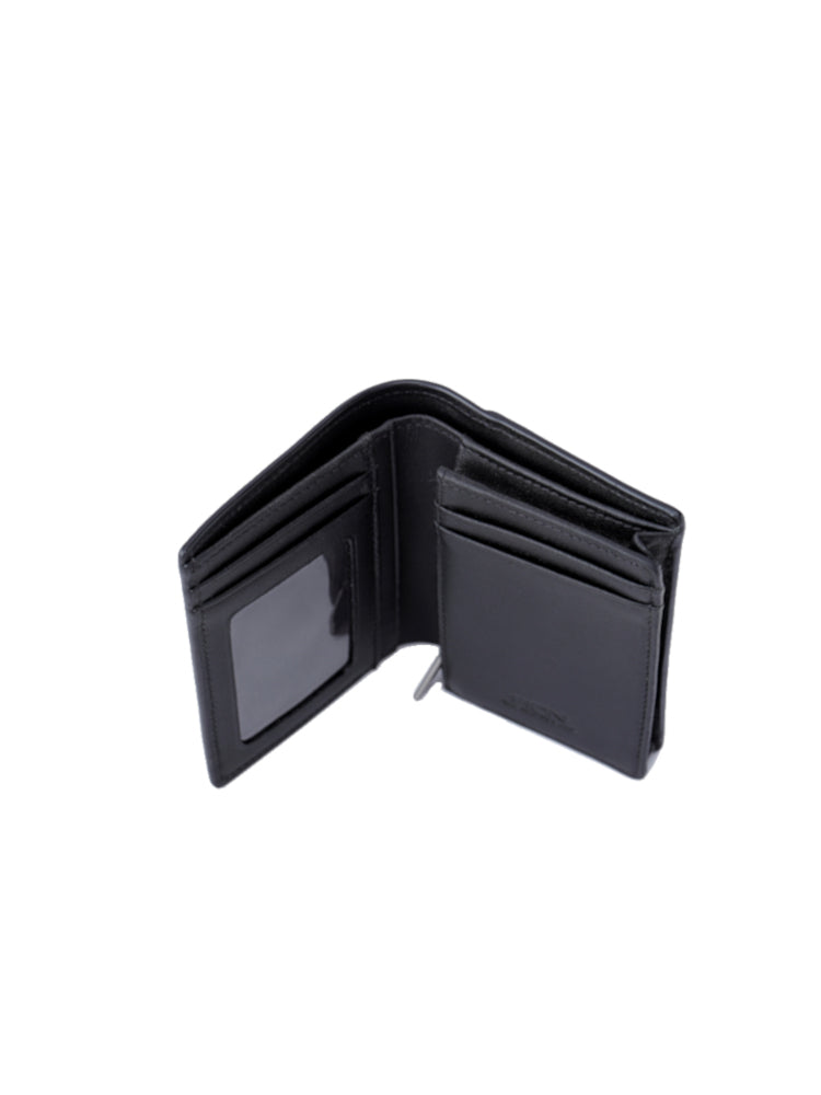 Cross Leather Short Wallet