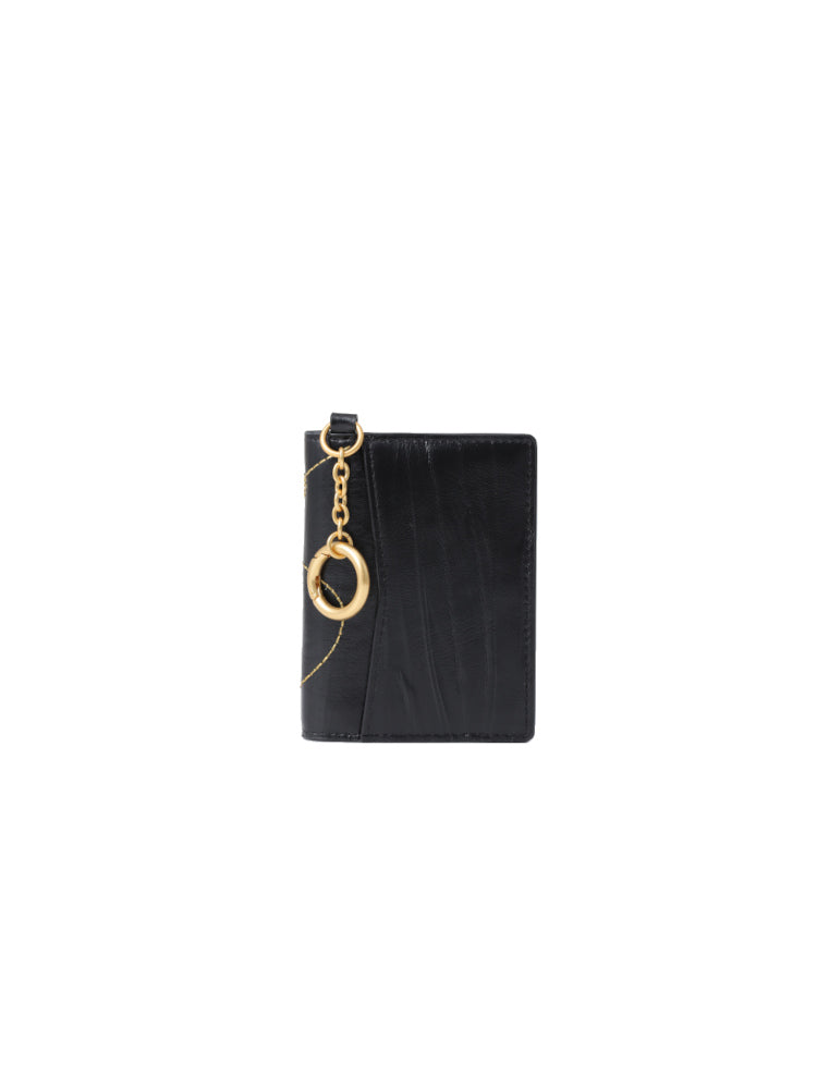 Mickey Mouse Black Embroidered Card Holder