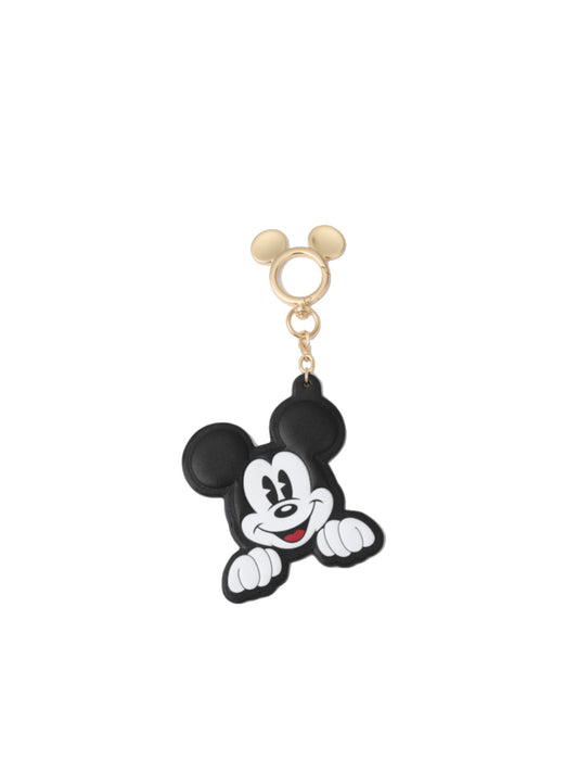 Mickey Mouse Head Leather Keychain
