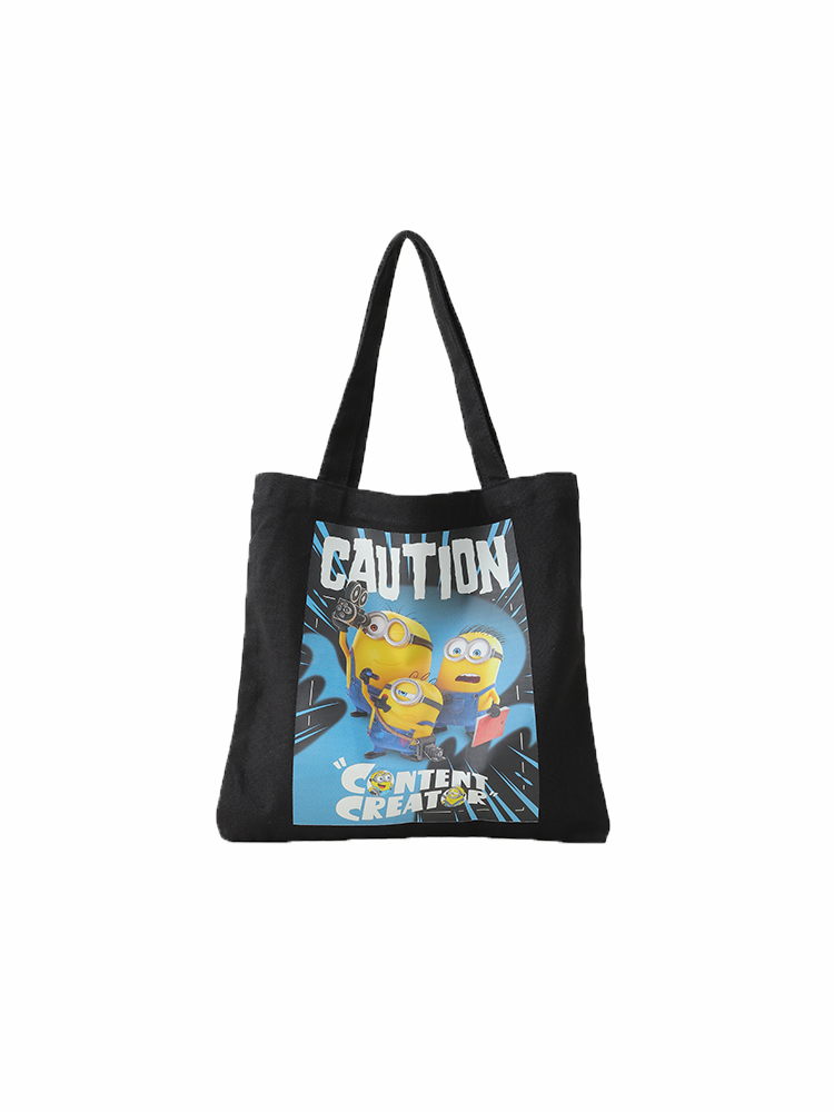 Minions & Monsters Black Canvas Bag