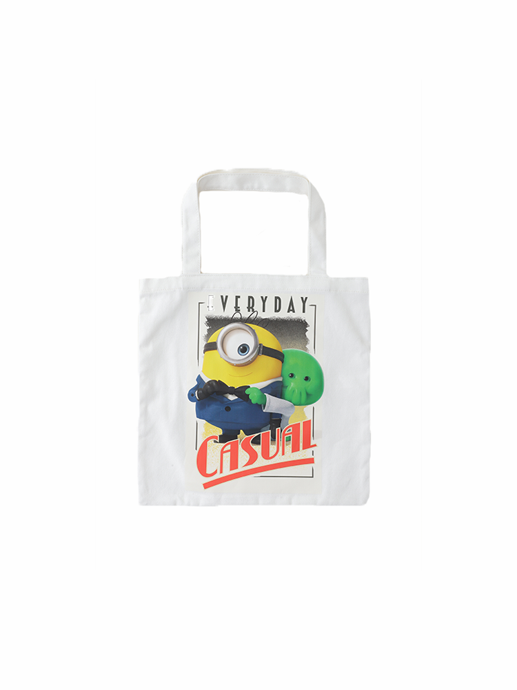 Minions & Monsters White Canvas Bag