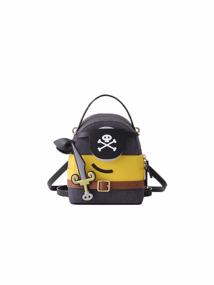 (Preorder) Minions & Monsters Denim with Leather Backpack