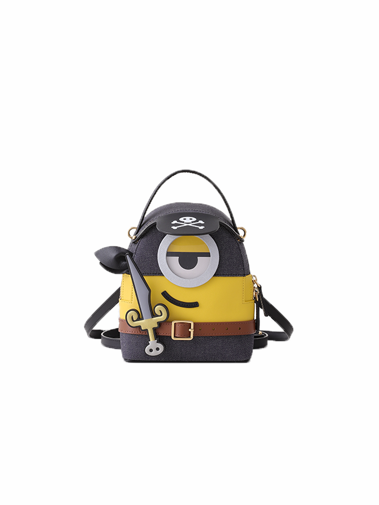 (Preorder) Minions & Monsters Denim with Leather Backpack