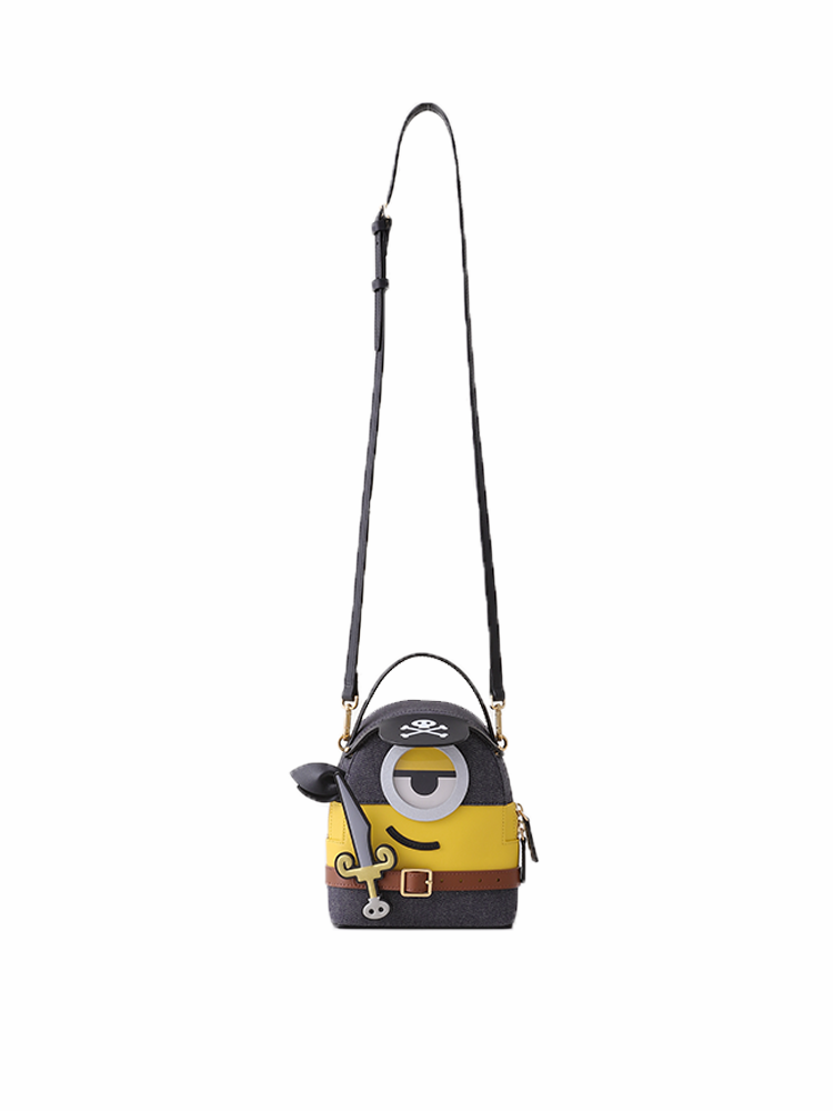 (Preorder) Minions & Monsters Denim with Leather Backpack