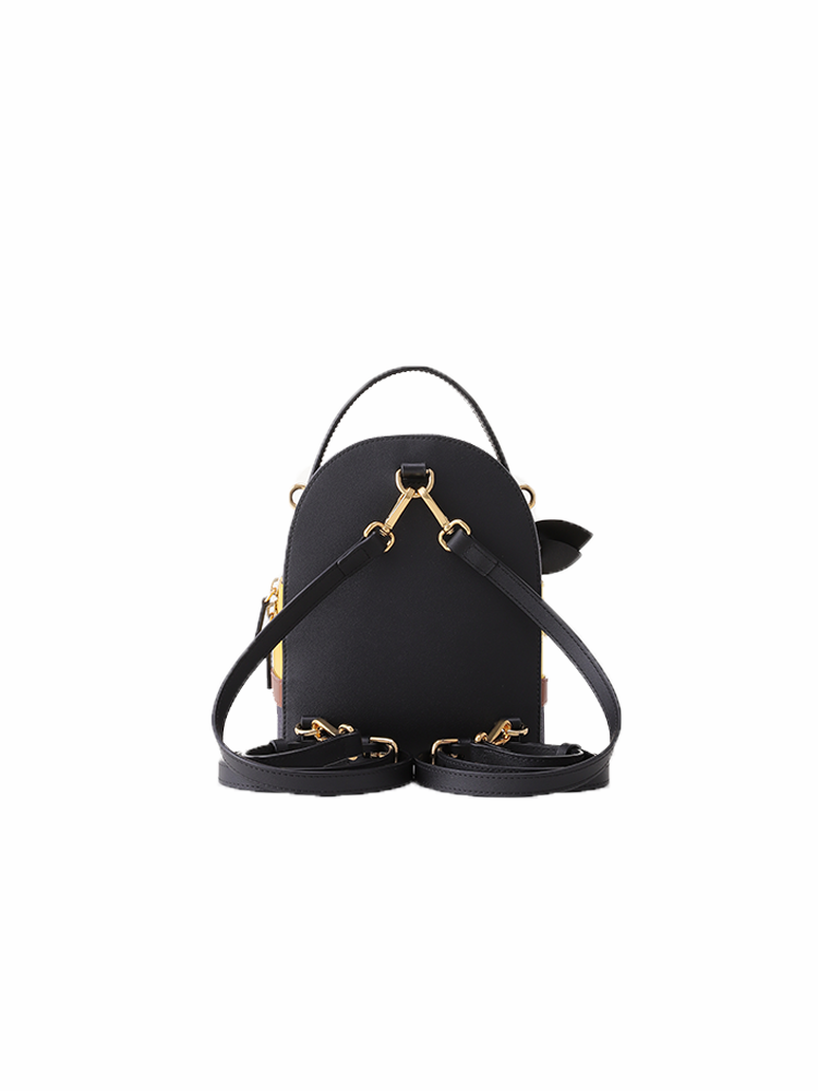 Minions & Monsters Denim with Leather Backpack