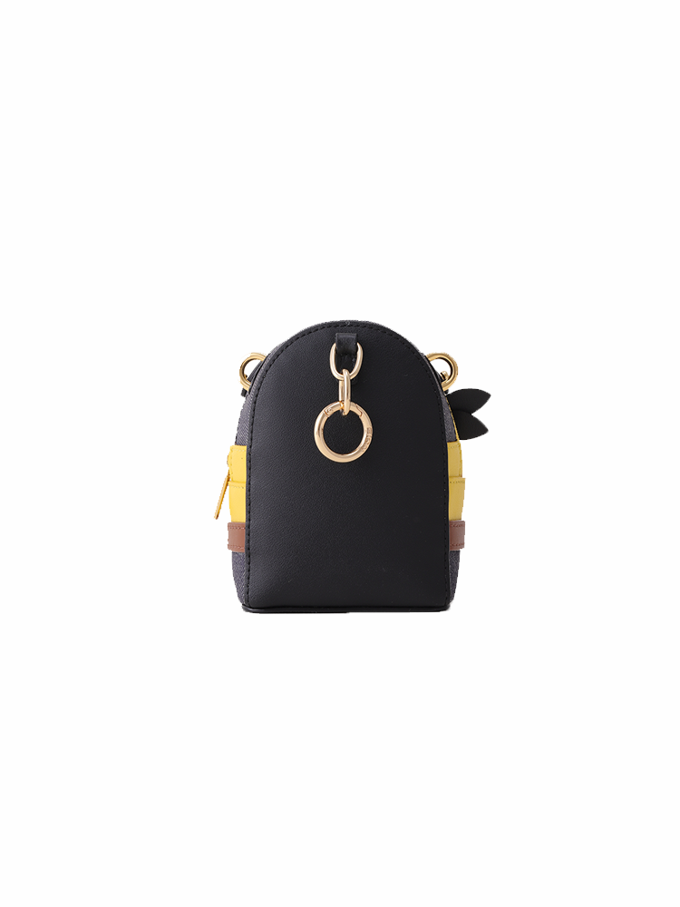 (In Stock) Minions & Monsters Denim with Leather Mini Crossbody & Shoulder Bag