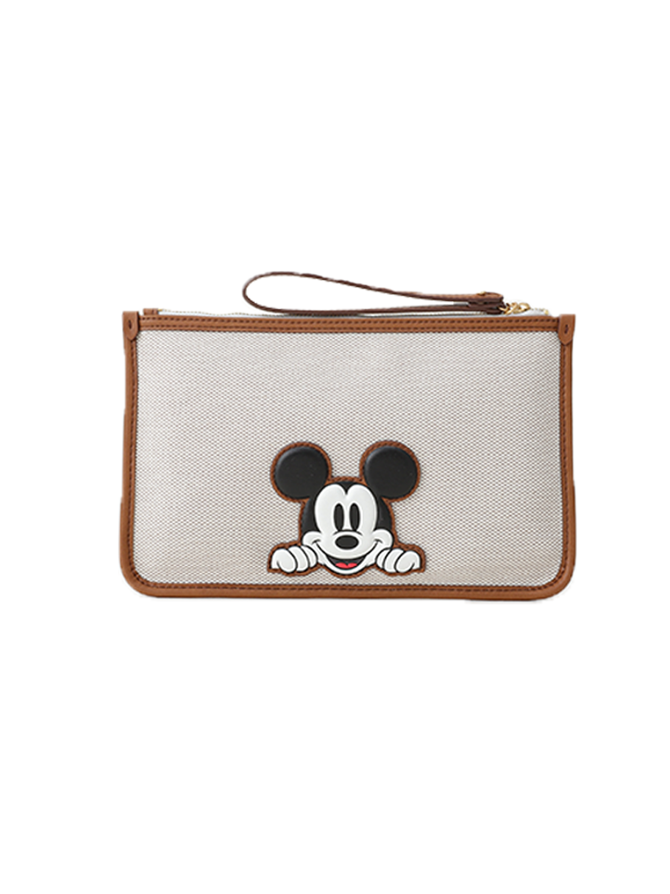 Mickey Mouse Jacquard with Leather Pouch