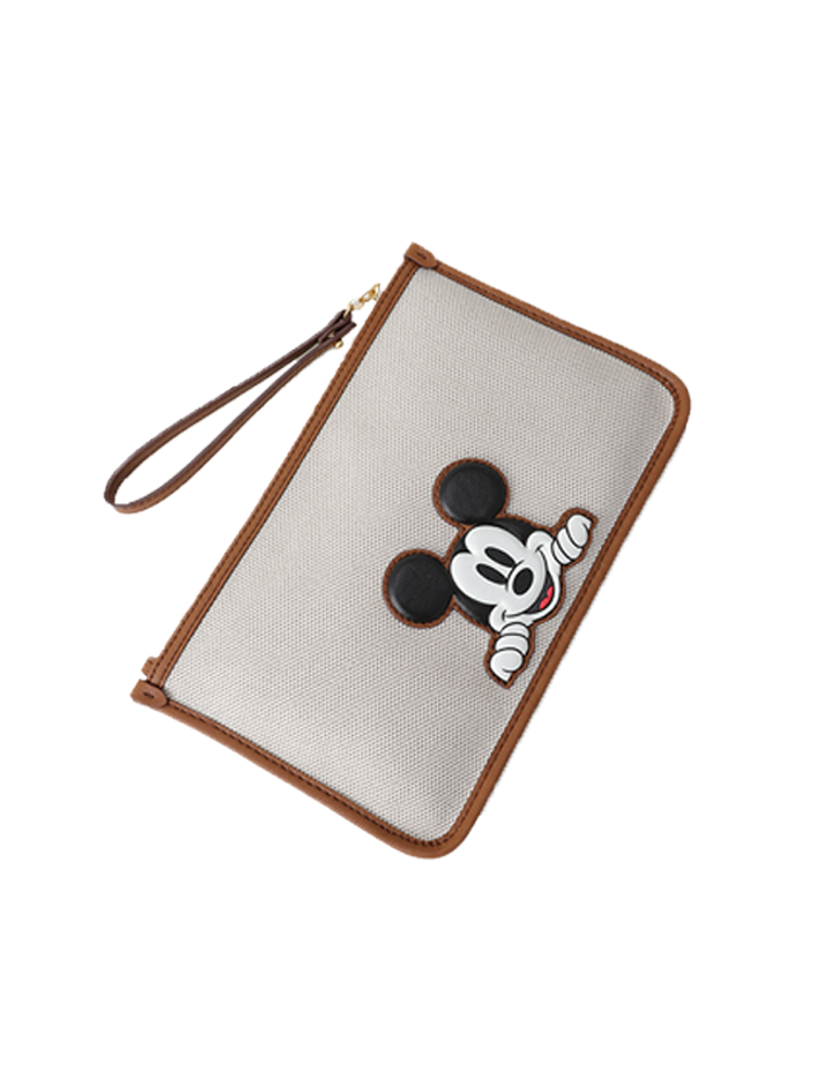 Mickey Mouse Jacquard with Leather Pouch