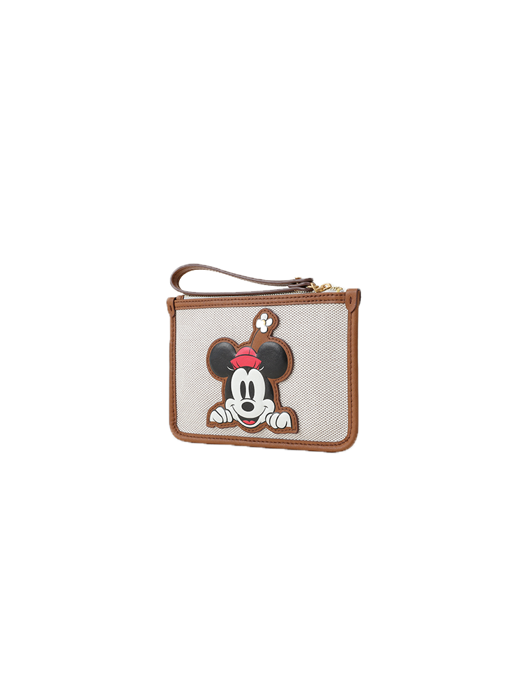 Mickey Mouse Jacquard with Leather Clutch Bag
