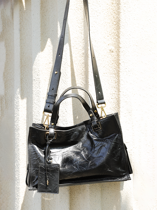 FION Bonbon Large Leather Tote Bag