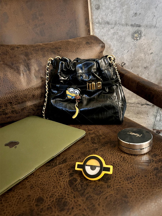 Minions & Tim with Banana Leather Bag Charm